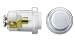NuTone PB18WHCL Wired Unlighted Door Chime Push Button, Round, White Finish