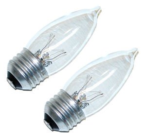 60 watt 120 volt B10 Medium E26 Standard Base Sylvania Light Bulb