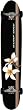 Surf One Plumeria Branch Complete Longboard (8.625 x 43.635)