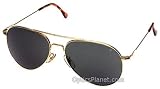 AO Flight Gear General Sunglass 58mm, Gold Frame Models: General, 58mm, Gold, Bayonet, True Color Model 30500