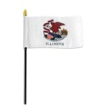 Illinois Flag 4 x 6 inch