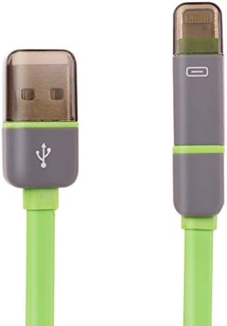 BLABLABLA 2 in 1 Universal Android IOS Charging Cord & Data Cable 8 pin lightning to USB- Data Cable 3.3 feet for Apple iPhone 5/5s/5c/6/6plus Green