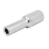 uxcell 　六角ビット　六角ソケットレンチ　ヘックス　クロム－バナジウム鋼製　シルバートーン　9mm
