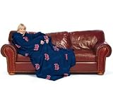 Boston Red Sox 48"x71" Comfy Throw Fleece Over-sized Loose Fitting Sleeves Machine Washable