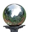 Silver Stainless Steel Gazing Globe (8 inch)