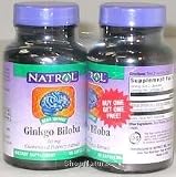 Ginkgo Biloba, 60 mg. Caps, Twin Pack, 2/60 ct
