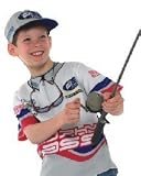 Trophy Bass, Small Ages 3 to 6, Washable Material With Screen Print Art. Costume With Hat & sunglasses