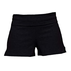 Solid Black Spandex Practice Short for Girls, Youth Sizes
