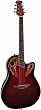 Applause AE148-RRB Super Shallow Deluxe Acoustic-Electric Guitar, Ruby Red Burst