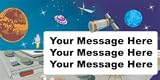 Science Fiction Outer Space Theme Custom Banner, Custom Message, Vinyl