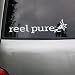 White Reel Pure Wordmark Decal Image