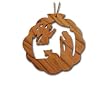 Olive Wood Good Shepherd Ornament (3"H)