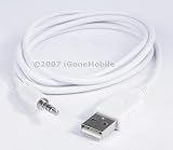 USB Cable+Car+Wall Charger For Apple iPod Shuffle II