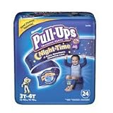 Huggies Pullups Night Time Training Pants For Boys, 3T-4T, Jumbo - 24/ Pack, 4 Packs