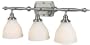World Imports Lighting 8683-02 Bradsford Bath 3-Light Vanity Bar, Satin Nickel