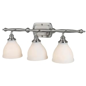 World Imports Lighting 8683-02 Bradsford Bath 3-Light Vanity Bar, Satin Nickel by World Imports