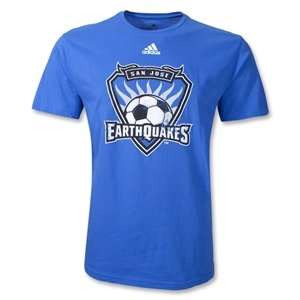 adidas San Jose Earthquakes MLS 2011 Crackled Logo T-Shirt