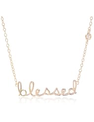 Shy by Sydney Evan Diamond "Blessed" Necklace, 16"