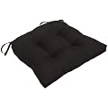 Arlee Micro Fiber Reversible Chair Pad, Black