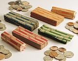 Flat-Packed Kraft Tubular Coin Wrappers, Nickel, $2.00 Capacity, Blue, 1000/Box MMF216020008