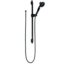 Delta Faucet 54713-RB Three-Function Wall-Mount Hand Shower on a Slide Bar, Venetian Bronze