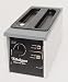These units have a melting or sterilizing hi-heat temperature circuit that rapidly heats paraffin to 200, effectively sterilizing the bath. The high heat warning light indicates when the temperature is higher than considered safe and comfortable for treatment. When in use the critical temperature control that keeps the unit within 1 of the ideal (128) temperature. It has a 8lb capacity tank that measures 12" x 6" x 6" inside. Available with or without a timer.