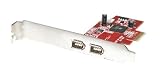 MANHATTAN FireWire 400 PCI Express Karte Erweitert Ihren Desktop-PC um 2 FireWire 400 Ports 2 Ports x1 lane