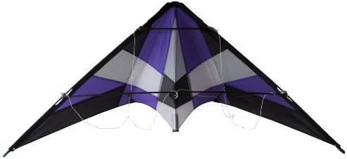 Kites N More, Indigo Stunt Kite size 50" with Kite bag, 2 lines & handle (Purple)