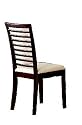 Set of 2 Solid Wood Ladder Back Dining Chairs