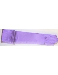 Mglv058 Eighteen Inches Shiny Neon Purple Color Spandex Opera Gloves for... by Dylan