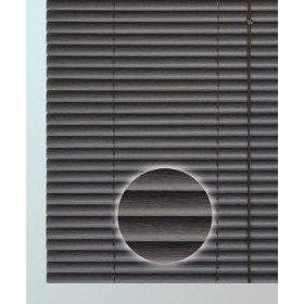 BLACK WOOD EFFECT / WOODGRAIN PVC venetian blind blinds 120cm wide x 160cm