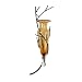 Amphora Vase Twig Sconce Amber Recycled Wrought Iron Decor Leaves Deco