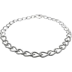 14K White 9 3/4 CT TW 14kw W/black Rhodium Black 
