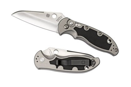 Spyderco Embassy Push Button C121P-Plain Edge On Sale