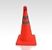 Produkt-Bild: Blinkender SOS - Pylon / Verkehrskegel faltbar - 45cm