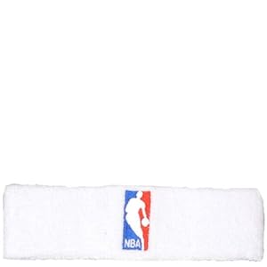 NBA Logoman Headband - White - White One Size