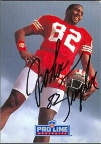 John Taylor Autographed/Hand Signed Football Card (San Francisco 49ers)