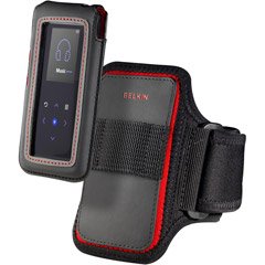 Belkin Sports Armband for Samsung K3 - Arm pack for digital player - neoprene, microfiber - black