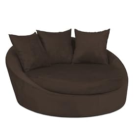 Avenue Six Roundabout Low Circle Chair, Chocolate