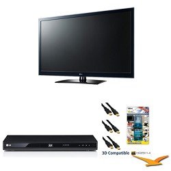 LG 55LW5600 - 55 Inch 1080P 120 Hz LED LCD TV Plus 3D Bundle