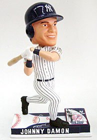 New York Yankees Johnny Damon Forever Collectibles On Field Bobble Head