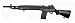 Black M1 Garand Sniper Rifle