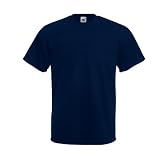 T-Shirt Super Premium von Fruit of the Loom DeepNavy S