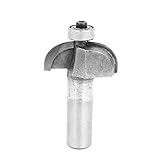 uxcell　面取りコーブルータービット　シルバートーン　エンドベアリング　切削工具　カッター