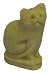 Hand carved cat whistle - stone (6 pieces)