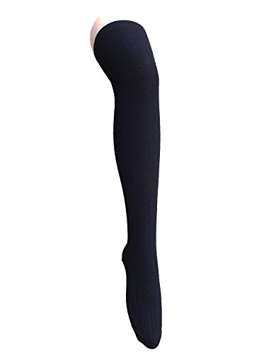 Zando Women Cotton Knit Spiral Over The Knee Thigh High Long Stocking Socks