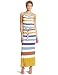 Design History Women's Printed Stripe Maxi Dress, Indian Yellow Combo, X-Small