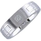 Princess Cut Diamond, 14Kt. White Gold. Diamond Comfort - Fit We...