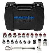 Armstrong 16-342 Eliminator 21pc 1/2 Drive Fractional Ratchet/Socket & Hex Driver Set