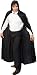 Long Hooded Polyester Black Cape